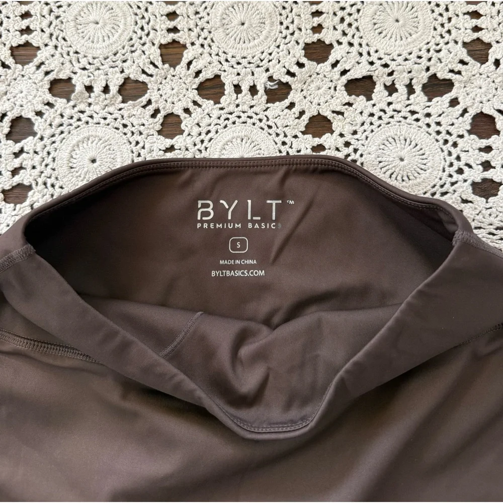 BYLT Premium Basics Meta Workout Set Size Small Coffee Brown